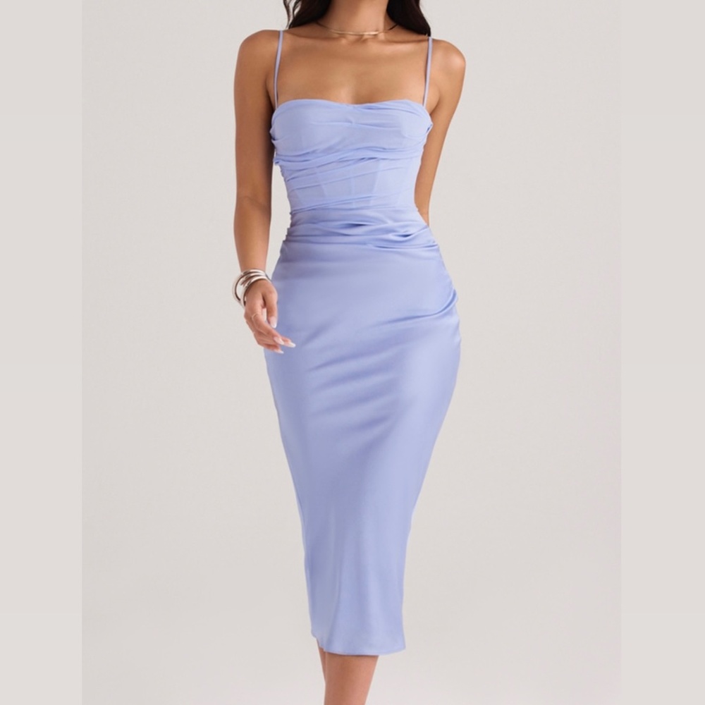 House of CB Soft Blue Midi Dress